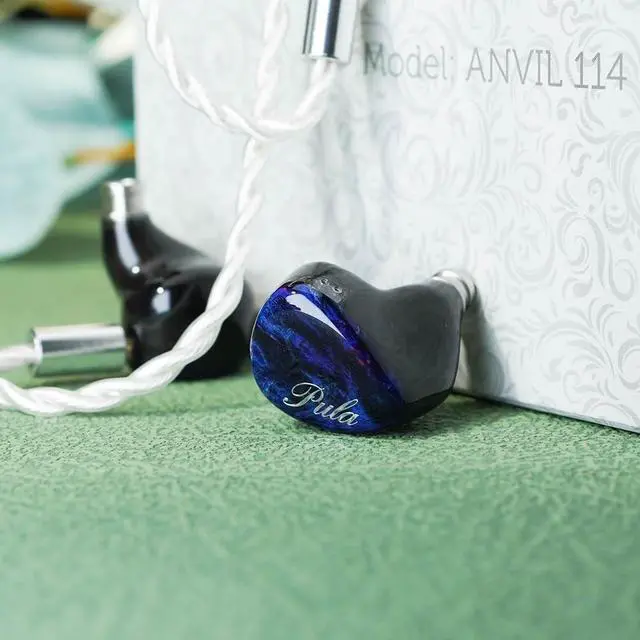 Alt view image 3 of 5 - HiFiGo Pula Anvil114 Hybrid Drivers IEM Earphones, 1DD+1BC+4BA in-Ear Monitors Designed for Hi-Fi Enthusiasts with Pure Sound Experience (Blue)