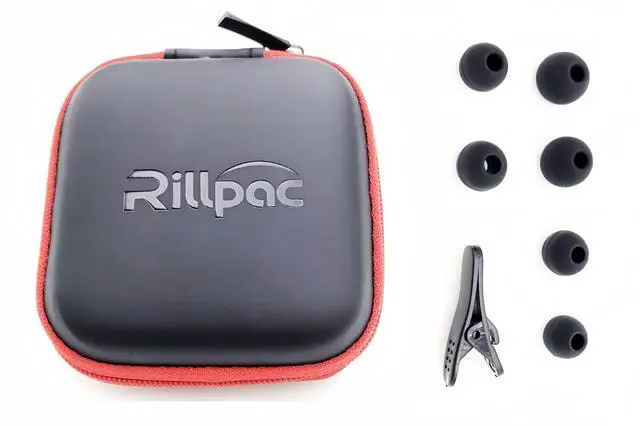 Alt view image 5 of 5 - Rillpac R100C Titanium Dynamic Driver Noise Isolating in-Ear Headphones Reference Series Earphones