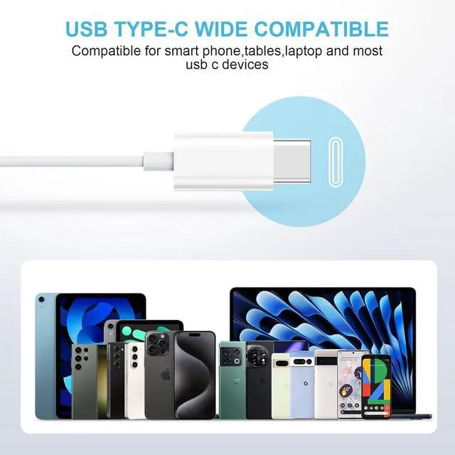 Alt view image 5 of 5 - 2 Pack USB C Headphones for iPhone 16/15 Earbuds USB C Wired Earphones with Mic & Remote Control Noise Cancelling for iPhone 16 pro, iPad Pro, Galaxy S23/S22/S21/S20/Ultra Note 10/20, Pixel 7/6/6a