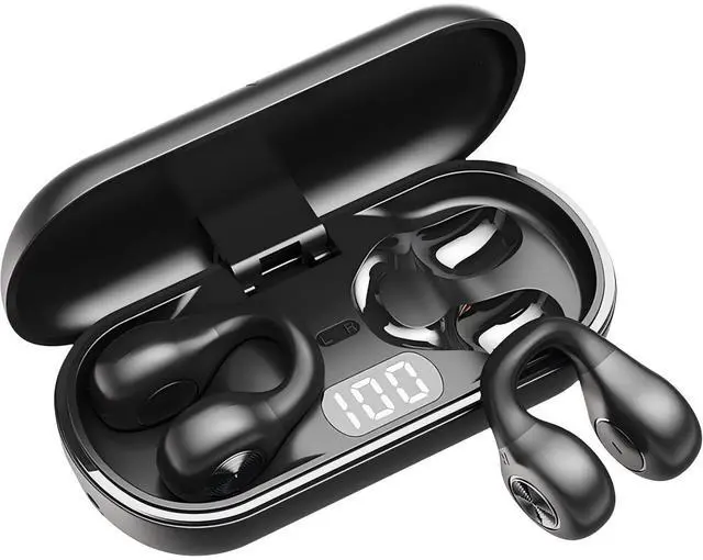 Main image of Piegricdiat Open Ear Headphones, Clip On Earbuds Mini Air Conduction Headphones IPX6 Waterproof Bluetooth Earbuds, Bluetooth 5.3 Ear Clip Earphones for Running Walking, Workout