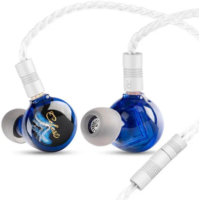 Main image of QOA Kinera Celest in Ear Monitor, 3.5mm HiFi Wired Earphone, Enhanced SPD2.0 BA Driver IEM Earphone,with Resin Housing,2-Pin Detachable Cable,for Musicians Sound Engineers and DJs(Blue)
