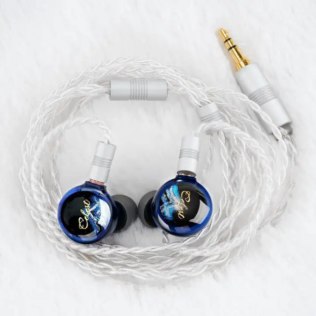 Alt view image 5 of 5 - QOA Kinera Celest in Ear Monitor, 3.5mm HiFi Wired Earphone, Enhanced SPD2.0 BA Driver IEM Earphone,with Resin Housing,2-Pin Detachable Cable,for Musicians Sound Engineers and DJs(Blue)