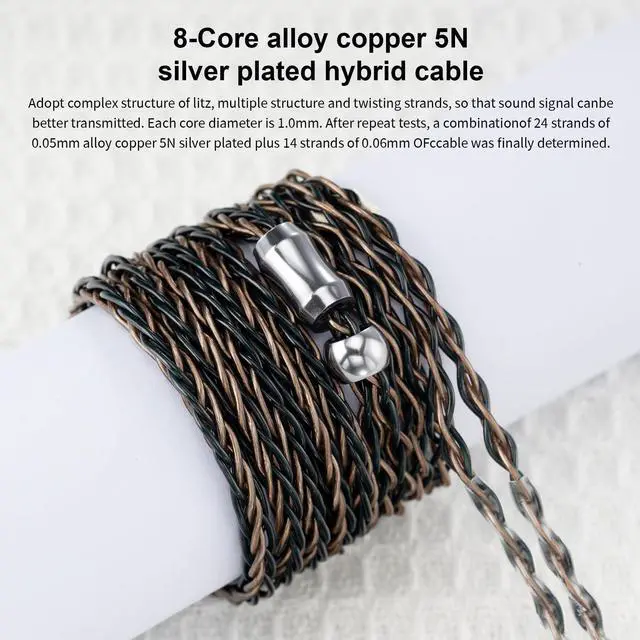 Alt view image 5 of 5 - QOA Celest Wyvern Black 1DD HiFi in-Ear Earphone and Leyding 2.5/3.5/4.4mm Plug Cable Bundle