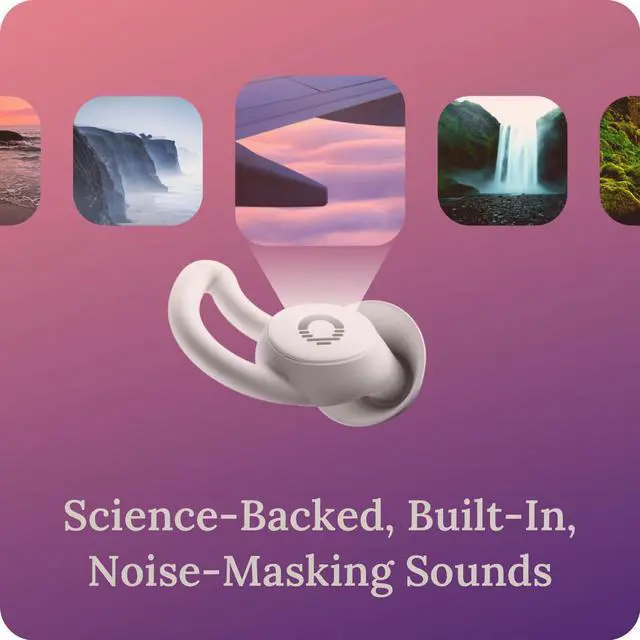 Alt view image 5 of 5 - Ozlo Sleepbuds® | Comfortable Side Sleeper Headphones | Up to 10 Hours of Bluetooth LE Streaming | Science-Backed Sleep Sounds | Snore Blocking Comfortable Earbuds