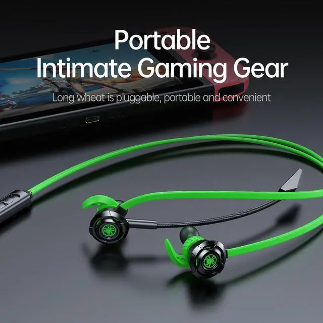 Alt view image 5 of 5 - PLEXTONE G30 Wired Gaming Earphone for Computer with Adjustable Microphone in-Ear Earbuds Stereo Bass Headset