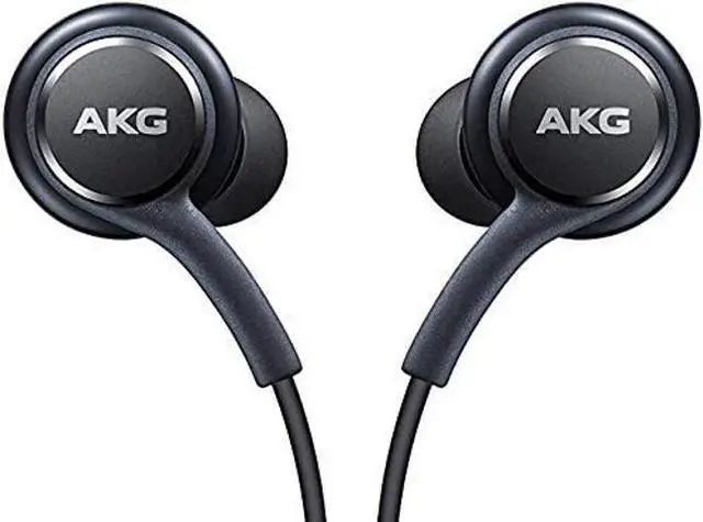 Alt view image 2 of 5 - Petories OEM Earbuds Stereo Headphones for Samsung Galaxy S10 S10e Plus Cable - Designed by AKG - with Microphone and Volume Buttons (Black) - 2 Pack