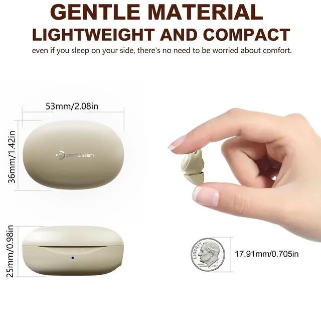 Alt view image 3 of 5 - OpenListen Smallest Invisible Sleep HeadphonesSleep Earbuds for Side Sleepers, Wireless Noise Blocking Earphone,Fit Extreme Comfort Invisible Earbuds for Sleeping