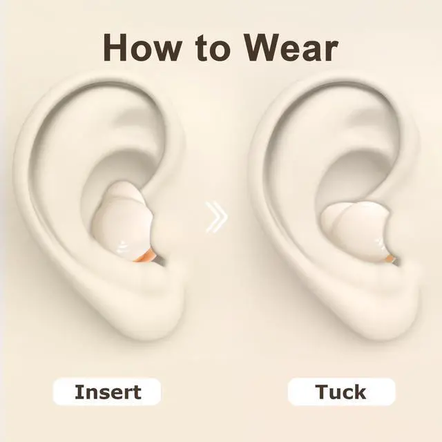 Alt view image 5 of 5 - OpenListen Smallest Invisible Sleep HeadphonesSleep Earbuds for Side Sleepers, Wireless Noise Blocking Earphone,Fit Extreme Comfort Invisible Earbuds for Sleeping