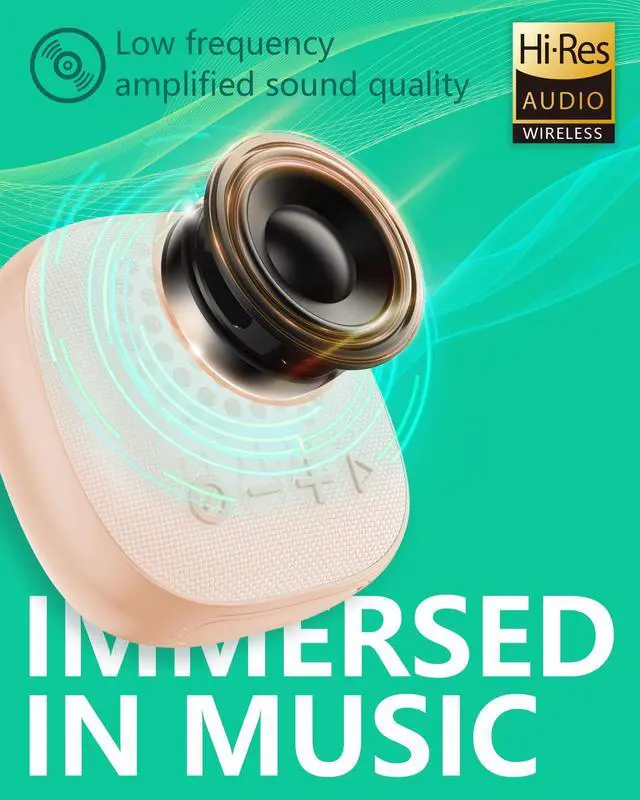 Alt view image 5 of 5 - ONES MusPlay Wireless Speaker with Earbuds 2-in-1, Hi-Res Audio, Smart [ Bluetooth/AUX / MP3 ] [ Game/Music Mode ] [ 24 Hrs Speaker / 60 Hrs Earbud Ultra-Long Playback ] Portable Compact