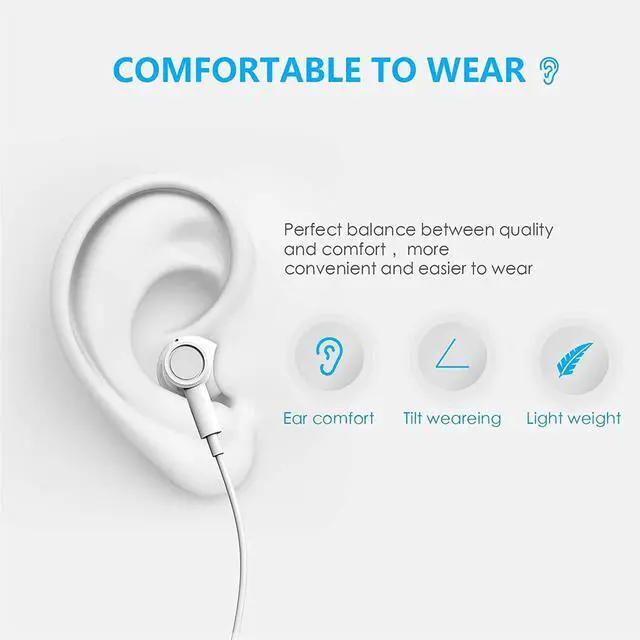 Alt view image 5 of 5 - 2 Pack-USB C Headphones for iPhone 15 Earbuds USB C Wired Earphones with Mic & Remote Control Noise Cancelling for iPhone 16 pro, iPad Pro, Galaxy S23/S22/S21/S20/Ultra Note 10/20, Pixel 7/6/6a/5/4