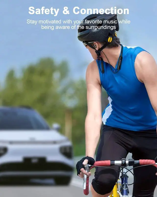 Alt view image 3 of 5 - NANAMI Bluetooth Neckband Headphones - Open Ear and in Ear Wireless Earphones for Podcast Audio Music Sleeping