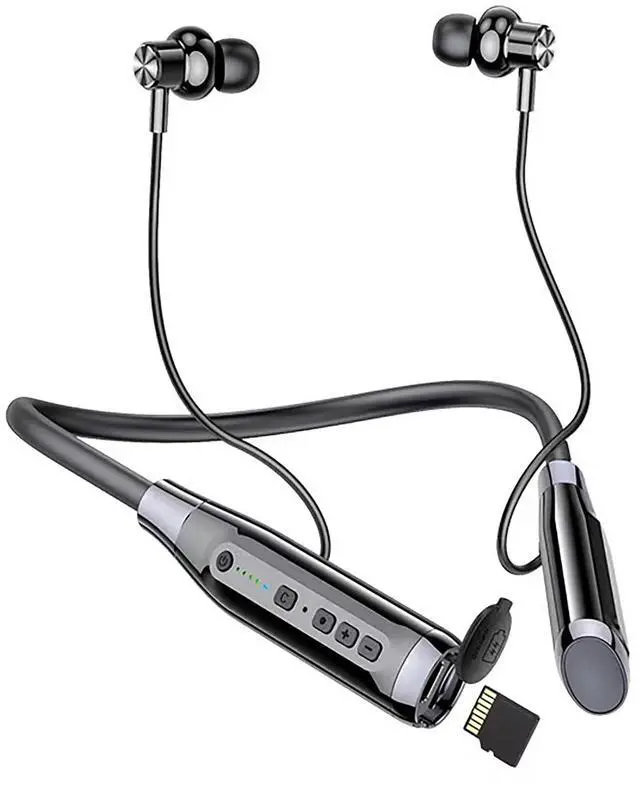 Main image of MOCANIO Neckband Bluetooth Headphones 100H Playtime IPX6 Waterproof Earbuds Magnetic in-Ear Wireless Earbuds Deep Bass Headset Wireless Stereo Neckband with Microphone for Sports/Workout/Office