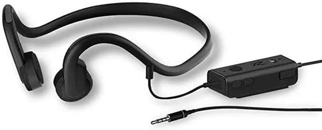 Main image of LQZM Wired Bone Conduction Headphones, Open Ear Sports Headphone, with IP8 Waterproof Sweatproof and Noise Reduction Microphone, for Running, Sports, Fitness