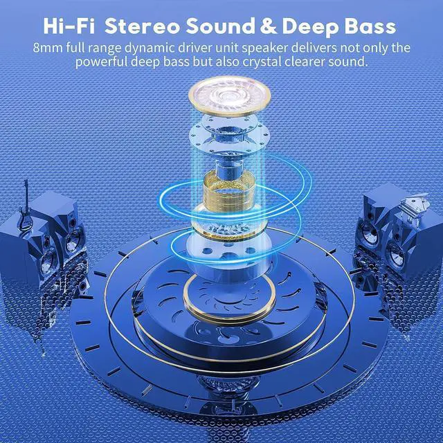 Alt view image 2 of 5 - kurdene Wireless Earbuds Bluetooth Headphones Sport,Over Ear Buds with Deep Bass Sound,60Hrs Playtime Earphones Redesigned Comfort Fit with Earhooks for Running,Meeting,Workout-Pink