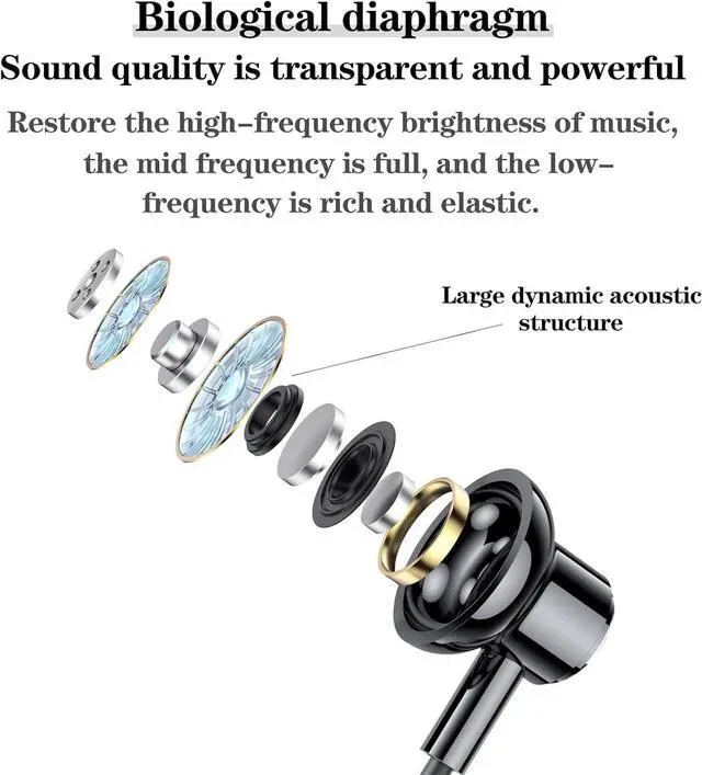 Alt view image 3 of 5 - Kinobo Neckband Bluetooth Headphones5.3 Bluetooth 100 Hours PlaytimeIPX7 Sports Waterproof Earbuds with Microphone Noise Cancelling with TF Card Slot HiFi Stereo (A12)