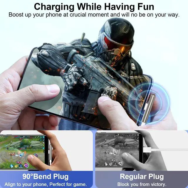 Alt view image 4 of 5 - Jiunai USB C to USB C Cable + USB C Headphone for iPhone 15 6ft iPhone 15 Pro Max Charger Cord Nylon Braided Right Angle 240W USB-C PD Long Wire Type C Charger Cable + in Ear Magnetic Earphones