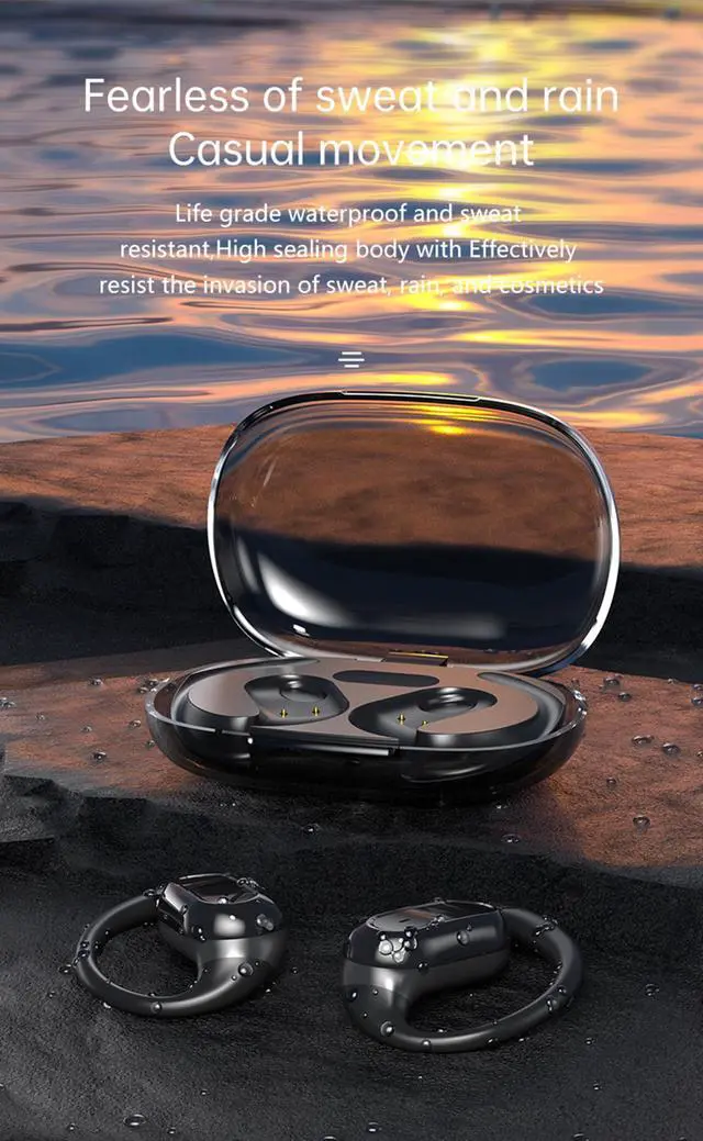 Alt view image 4 of 5 - True Wireless Earbuds, 2024 Bluetooth Headphones 5.3 Earbuds, Waterproof Touch Control Ear Buds in-Ear Built-in Mic, with LED Power Display, IP7 Waterproof Earphones Sport Headset - Model 24