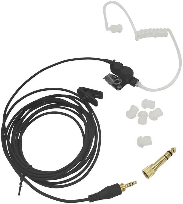 Main image of HELETUL Universal Ifb Earpiece Single Ear Broadcast Headset in-Ear Earbuds Monitor Kit Headphone Acoustic Tv Anchor Broadcasting Ear Piece Compatible for iPhone 3.5mm Phone(Color Black)