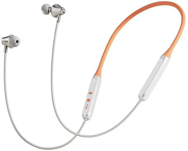 Main image of Neckband Bluetooth Headphones, In-Ear Wireless Earbuds 27g Ultra-Lightweight Comfort 8H Playtime Deep Bass Headset Wireless Stereo Neckband Earbuds with Microphone for Sports/Workout/Office (Orange)