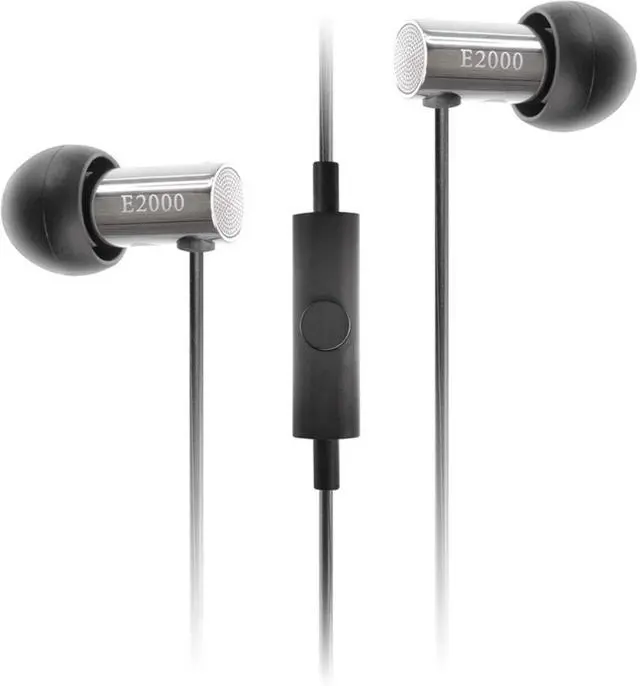 Main image of Final E2000 FI-E2DALCS in-Ear Earphones, Controller with Microphone, Matte Silver