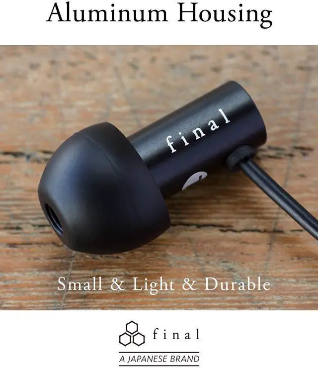 Alt view image 4 of 5 - Final E2000 FI-E2DALCS in-Ear Earphones, Controller with Microphone, Matte Silver