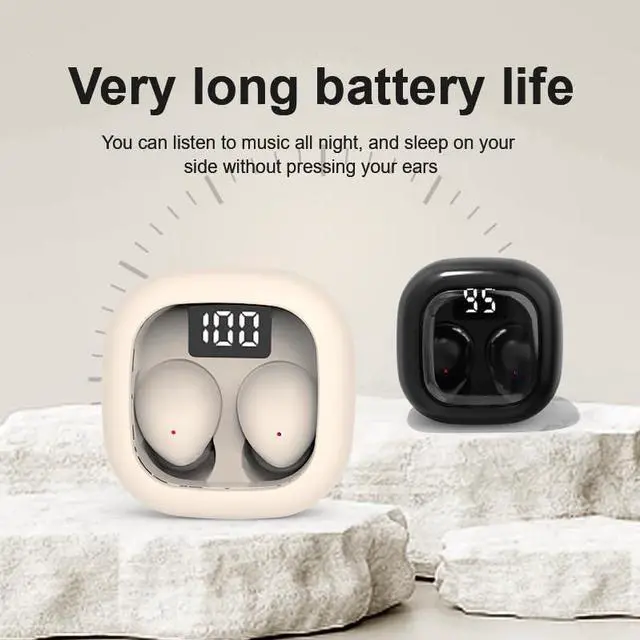 Alt view image 3 of 5 - Honcas Invisible Mini Earbuds for Work and Sleep, Best for Small Ear Canals, Bluetooth 5.3, 24 Hours Battery Life
