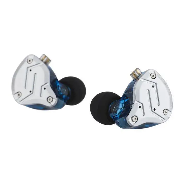 Alt view image 5 of 5 - HIFIXAUDIO KZ ZS10 Pro in Ear Monitor, 4BA+1DD 5 Driver Wired Earbuds (Blue) Tripowin Zombur HiFi Audiophile IEM Cable (Recessed 2pin, with Mic)