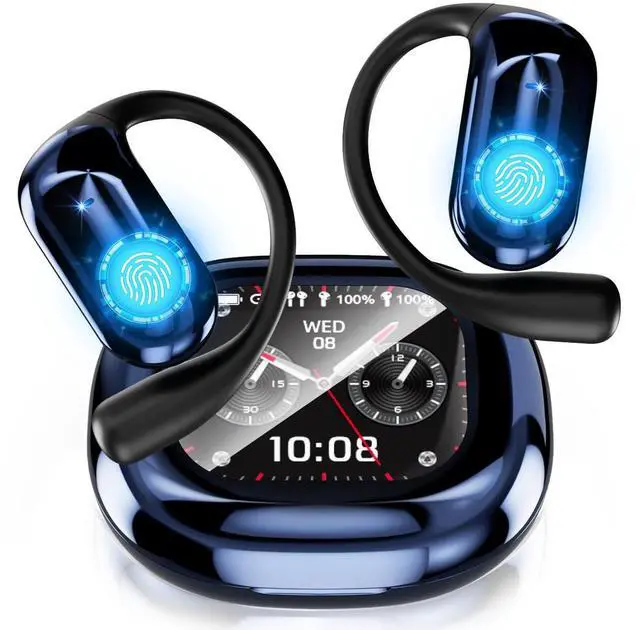 Main image of AI Language Translation Earbuds with LCD Touch Screen-Bluetooth 5.4 Real-Time Translator Headphones for 144 Languages, Fit for Travel Business Learning (APP Always Free use)