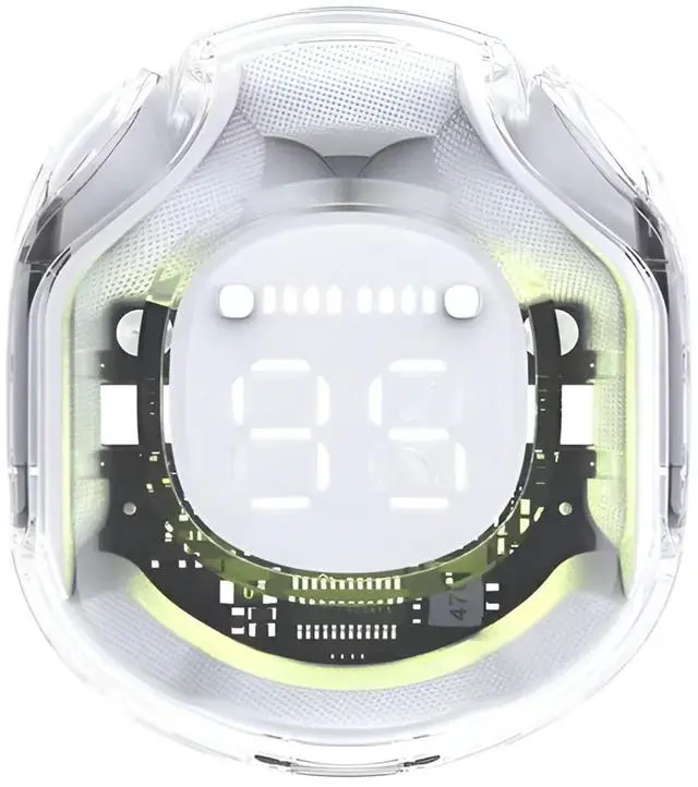 Main image of FALLELF Wireless Earbuds,Open Ear Headphones,Bluetooth 5.3 Led Display Dual Microphone Noise Reduction Function, Earbuds Stereo Bass (White)