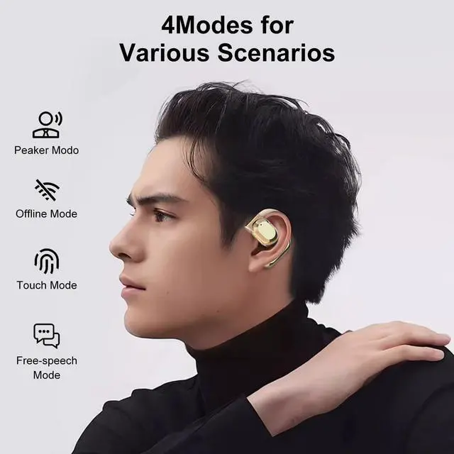 Alt view image 3 of 5 - Ai Language Translator Earbuds, Real Time Translate with 144 Languages Bluetooth Earbuds, Translation Headphones Wireless High Precision Translation Headphones for Travel Business Learning