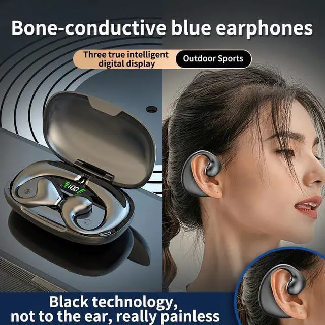 Alt view image 3 of 4 - ElecSmart JR02 Wireless Earbuds Bluetooth Headphones 40hrs Playback IPX4 Waterproof Ear Buds Over-Ear Earphones, for Sports/Workout/Gym/Running Black (Black)