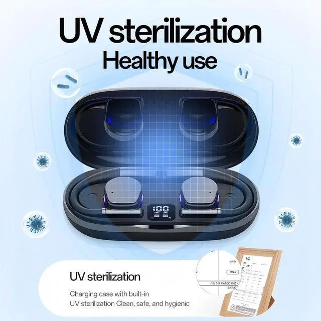 Alt view image 3 of 5 - Egyrsik "2024 Bluetooth Translator Earpiece with Video Call, Real-Time AI Translation, Noise Cancelling, 100+ Languages, Long Battery Life for Travel & Business