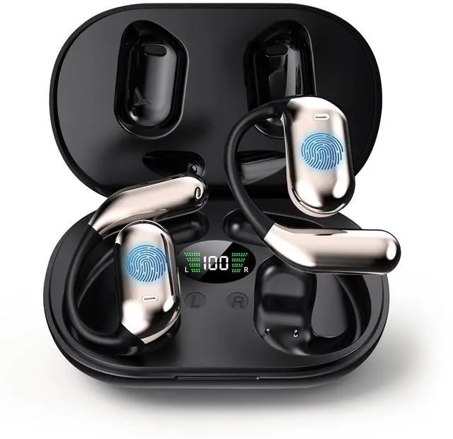 Main image of AI Translator Earbuds Pro  3-in-1 Bluetooth 5.4 Earphones with Real-Time Translation in 144+ Languages  Hi-Fi Sound, Noise Reduction & Charging Case  Great for Travel, Work & Sports (Black)