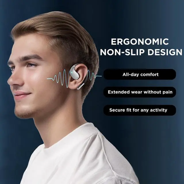 Alt view image 5 of 5 - AI Translation Earbuds Real Time,144 Language Translator Earbuds for iPhone & Android, Translation Headphones 3 in 1 Calls/Music/Translator, Bluetooth 5.4, Waterproof, Black.