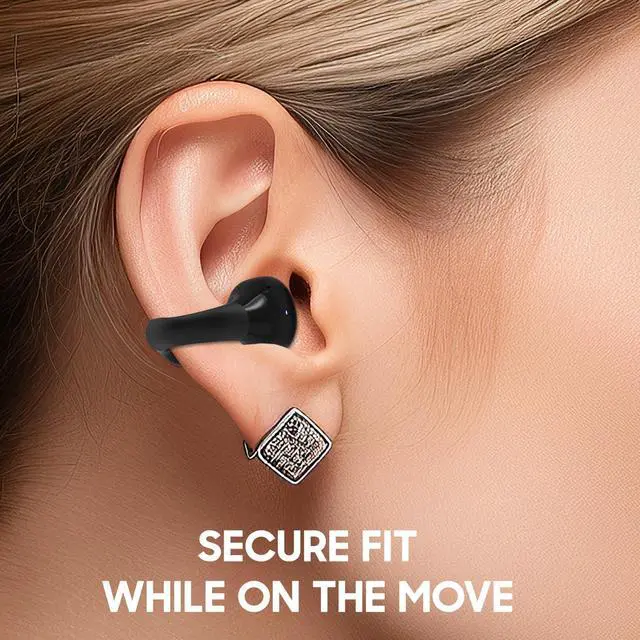 Alt view image 3 of 5 - C1Pro Ear Clip Earbuds Clip On Ear Buds Wireless Bluetooth Earbuds Freeclip Bluetooth Headphones Open On Earring Cuff Earbud Earrings Clips Best Free Bud For Ears Glasses Living Need Open-Ear Comfort
