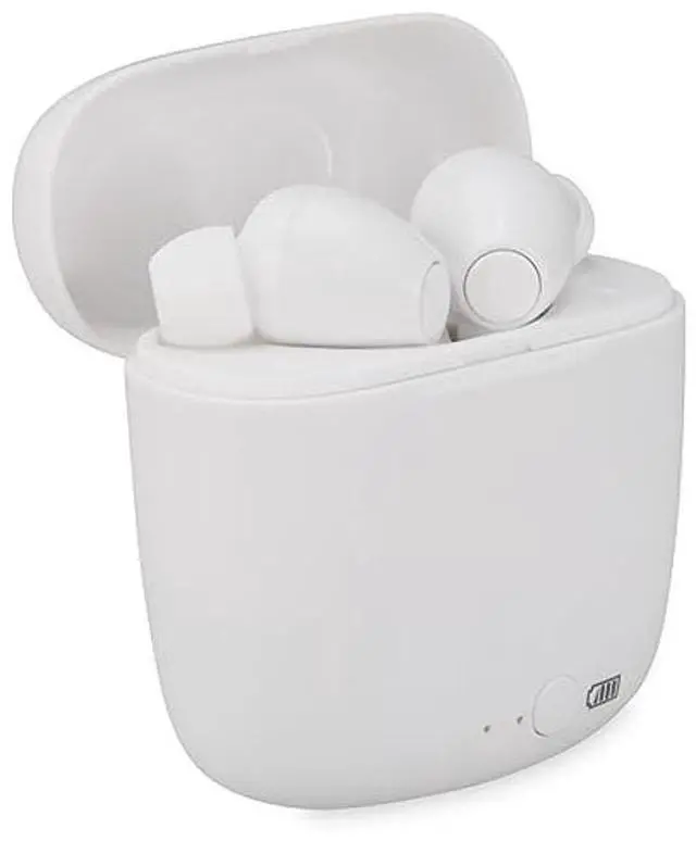 Alt view image 3 of 5 - iLive Electronics Truly Wire-Free Bluetooth Earbuds, Sweatproof Design, Charging Case, Includes 3 Set of Ear Tips, White (IAEBT300W)