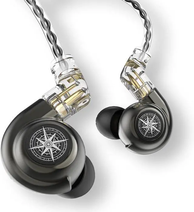 Main image of BZINK 2 Pack H89 Wired Earbuds Conch in Ear Monitor Headphones