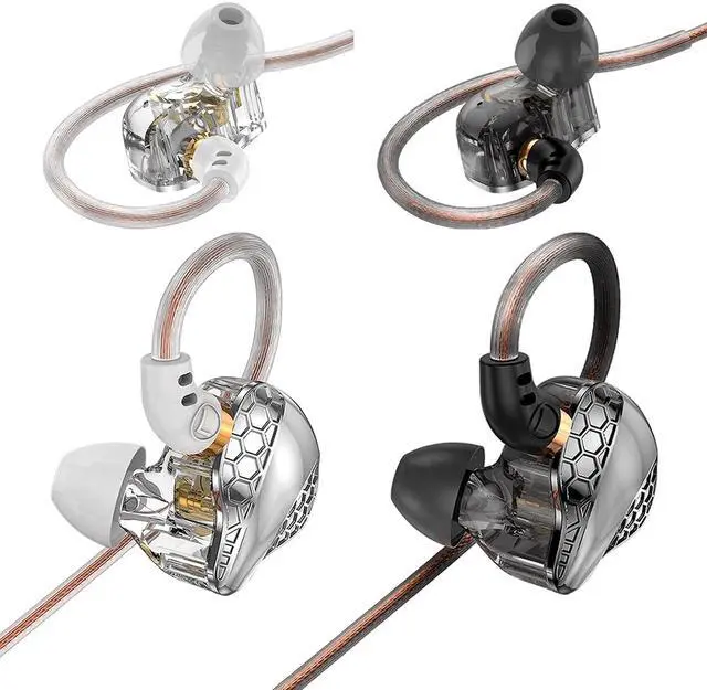 Alt view image 2 of 4 - BZINK 2 Pack in Ear Monitor Headphones+USB C Splitter, Dual USB C Headphone and Charger