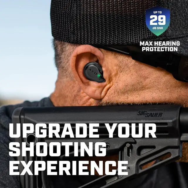 Alt view image 2 of 5 - AXIL XCOR PRO Wireless Earbuds Bluetooth  HearPRO Buds with Touch Control  Bluetooth Enhancement  Hearing Protection  Dust & Water Resistant  Wind Resistant True Wireless Earbuds.