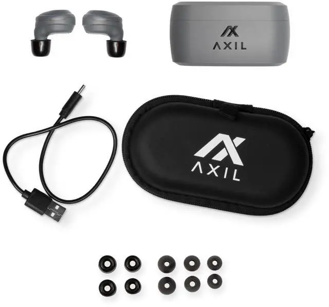 Main image of Axil XCOR Wireless Tactical Earbuds w/Touch Controls Black