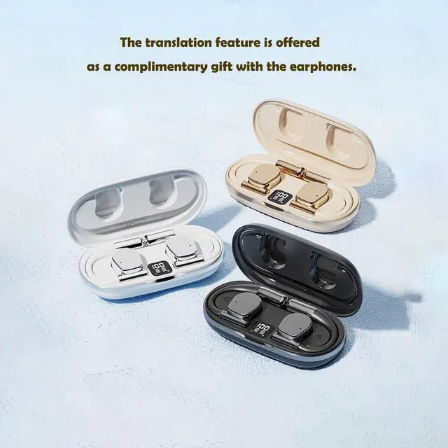 Alt view image 2 of 5 - Becklos Open Ear Headphones, Wireless Ear Buds with Earhooks, IPX7 Waterproof, Touch Control Earphones, Sport Headsets, Bluetooth 5.4 Headsets for Workout Running