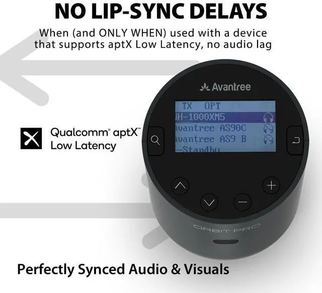 Alt view image 5 of 5 - Avantree Orbit Pro - Bluetooth Audio Transmitter & Receiver for TV with 5.1 Surround Sound Passthrough and Wireless Open-Ear Earbuds for Smart TV Watching for Seniors