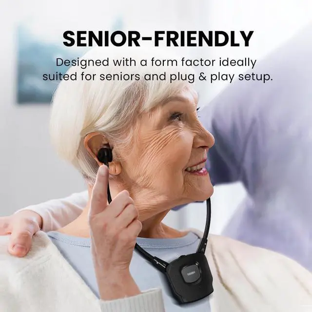 Alt view image 3 of 5 - Avantree HT3831-RX - Add-On 2.4G RF Wireless Earphones for HT3831 / HT381, Scalable to 100 (No Charging Dock Included, Single Earphone Only) - Compatible with Batch T23J1 and Later