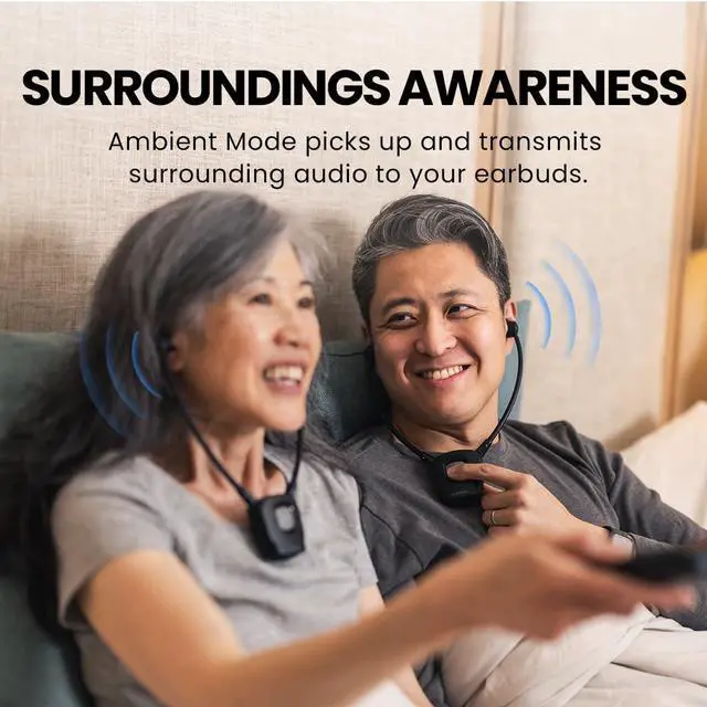 Alt view image 5 of 5 - Avantree HT3831-RX - Add-On 2.4G RF Wireless Earphones for HT3831 / HT381, Scalable to 100 (No Charging Dock Included, Single Earphone Only) - Compatible with Batch T23J1 and Later