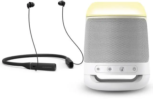 Main image of Avantree Repose NB20 & Dream 340 Bundle  Bluetooth Sleep Earbuds for Side Sleepers & Small Ears, with Sleep Sound Machine, White Noise Speaker, 28 Tracks, Timer, and Night Light