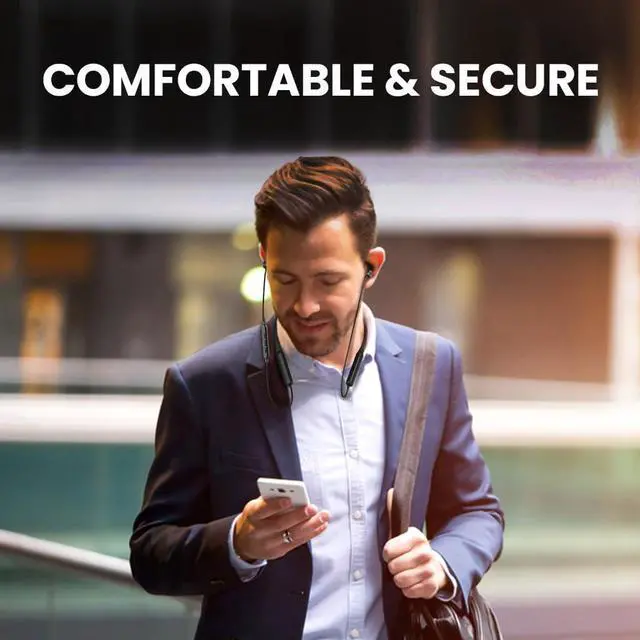 Alt view image 2 of 5 - Avantree NB16-Q - Bluetooth 5.2 Neckband Earbuds with Qualcomm aptX Adaptive, 20hrs Play time, Universal Comfortable & Secure Headphones for Phones, Smart TVs, and PCs