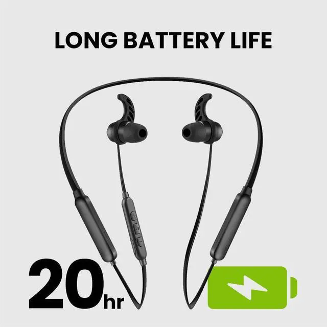 Alt view image 4 of 5 - Avantree NB16-Q - Bluetooth 5.2 Neckband Earbuds with Qualcomm aptX Adaptive, 20hrs Play time, Universal Comfortable & Secure Headphones for Phones, Smart TVs, and PCs