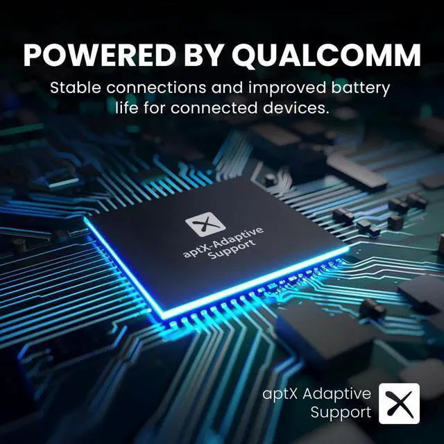 Alt view image 3 of 5 - Avantree NB16-Q - Bluetooth 5.2 Neckband Earbuds with Qualcomm aptX Adaptive, 20hrs Play time, Universal Comfortable & Secure Headphones for Phones, Smart TVs, and PCs