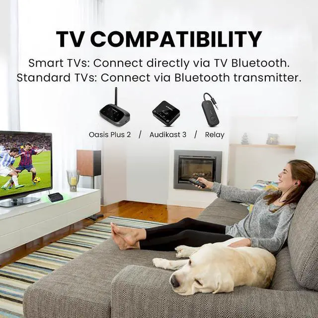 Alt view image 5 of 5 - Avantree NB16-Q - Bluetooth 5.2 Neckband Earbuds with Qualcomm aptX Adaptive, 20hrs Play time, Universal Comfortable & Secure Headphones for Phones, Smart TVs, and PCs