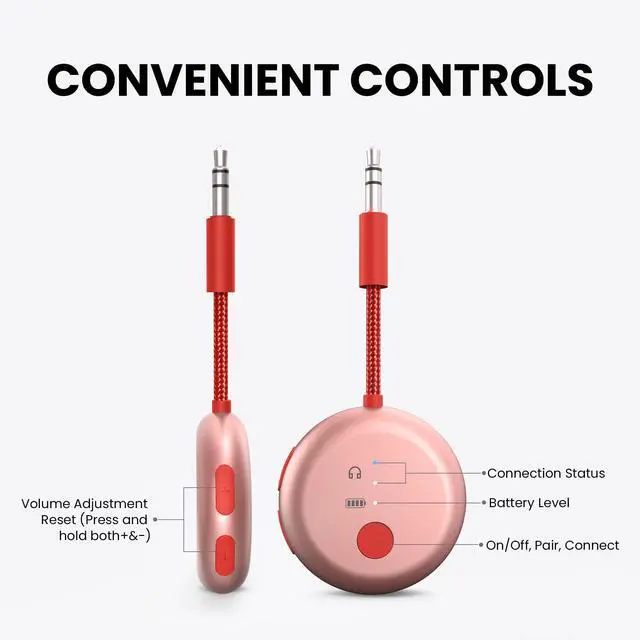 Alt view image 5 of 5 - Avantree SoundJet R1 & Wireless Earbuds - Airplane Bluetooth Adapter for Headphones & AirPods Travel Flight, aptX Adaptive, SweatProof Bluetooth Earbuds with Ear Fins for Secure Fit